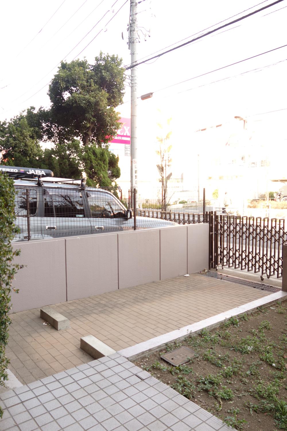 Parking lot. Common areas