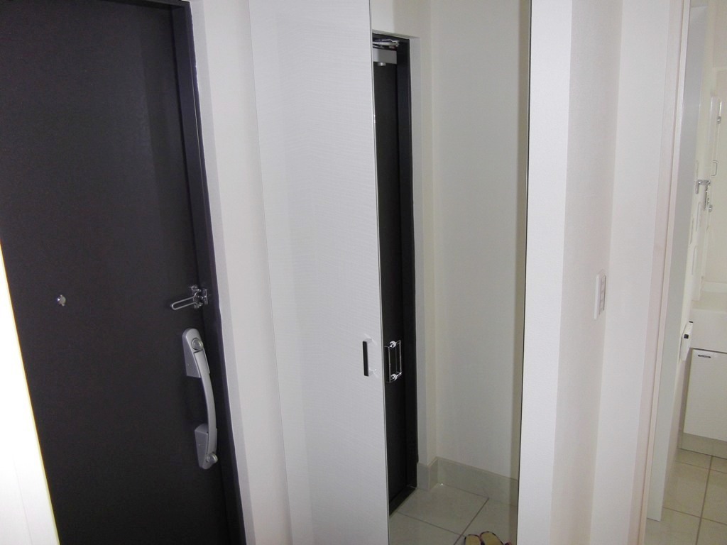 Entrance. With a big mirror in the front door