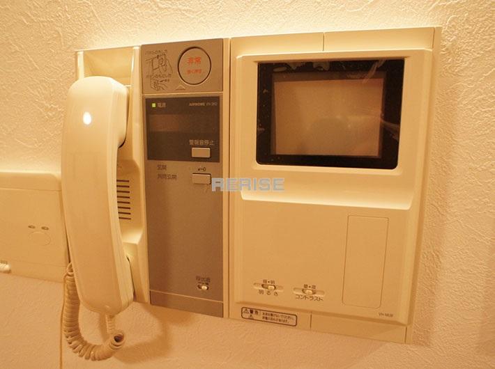 Security equipment. Interphone with a monitor