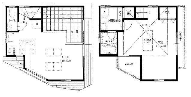Floor plan. 21,800,000 yen, 1LDK, Land area 48.6 sq m , Building area 55.47 sq m
