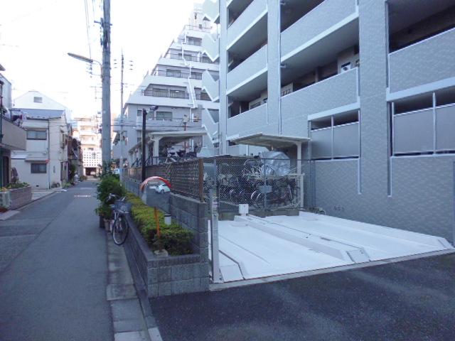 Parking lot. Common areas