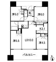Floor: 4LDK, occupied area: 71.15 sq m