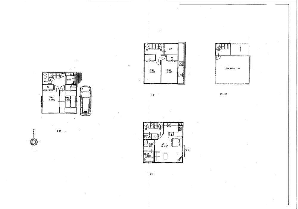 Floor plan. 57,800,000 yen, 3LDK + S (storeroom), Land area 67.74 sq m , Building area 109.3 sq m