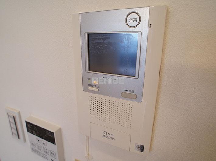 Security equipment. Interphone with a monitor