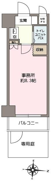 Floor plan. Price 7.9 million yen, Occupied area 19.17 sq m , Balcony area 2.86 sq m