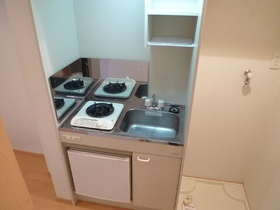 Kitchen. Mini fridge with Gasukitchin (photos will be different, Room)