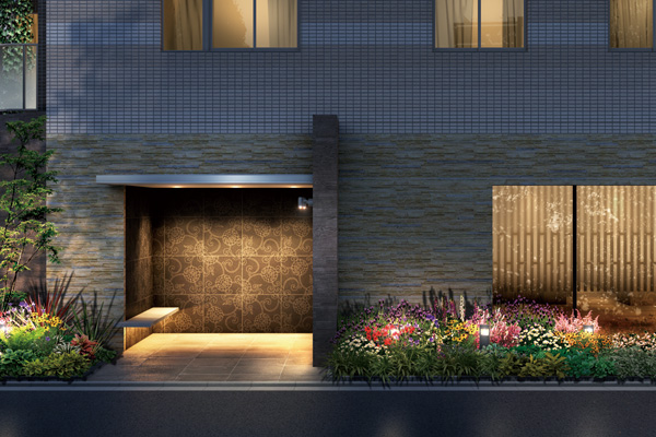 Features of the building.  [entrance] Propose a mind rich lifestyle, Gardening space design team of Aoyama Flower Market was nestled special. Colorful flowers is, Become a day-to-day modest vitality, Heal the fatigue of the day. (Rendering)