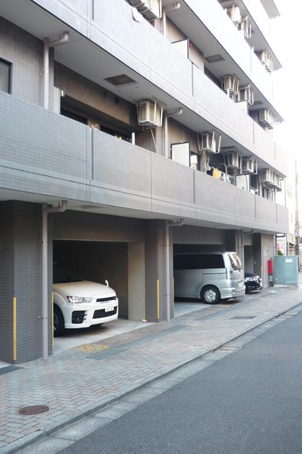 Parking lot. Common areas