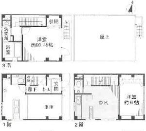 Floor plan. 45,800,000 yen, 2DK, Land area 60.49 sq m , Building area 107 sq m