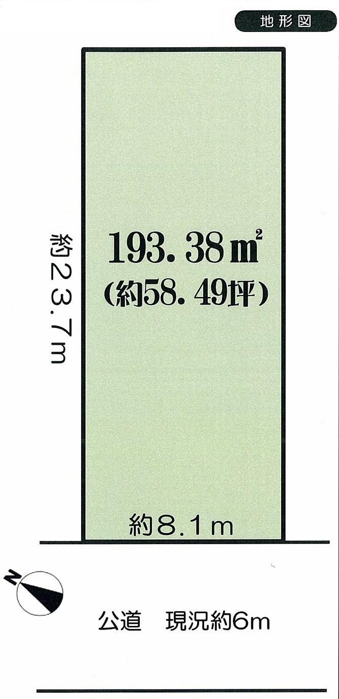 Compartment figure. Land price 98,800,000 yen, Land area 193.38 sq m