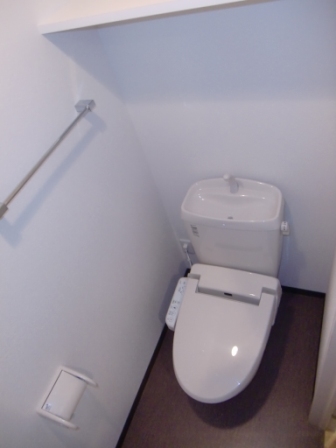 Toilet. Washlet is with