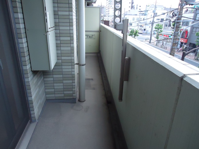 Balcony. * It is a photograph of the 301 in Room.