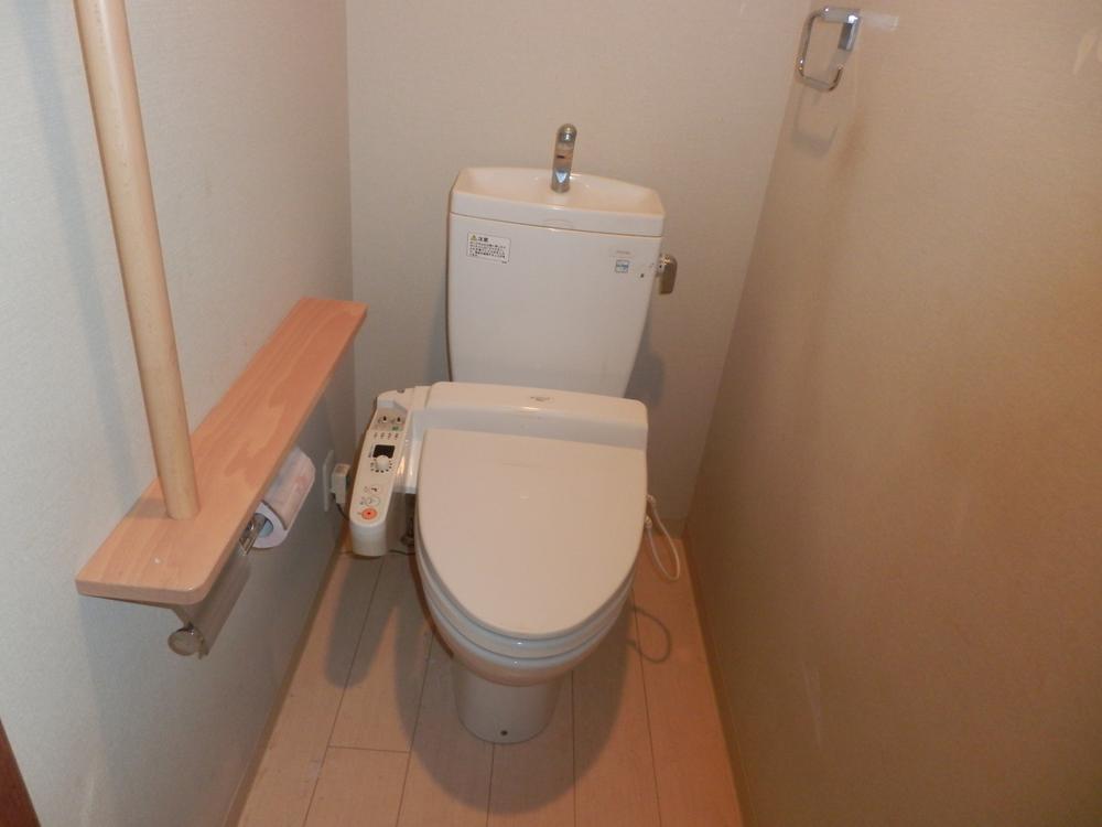 Toilet. Indoor (10 May 2013) Shooting. Toilet equipped with a handrail.