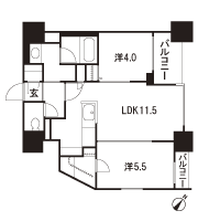 Floor: 2LDK + WIC + SIC, the occupied area: 50.52 sq m, Price: 39,780,000 yen, now on sale