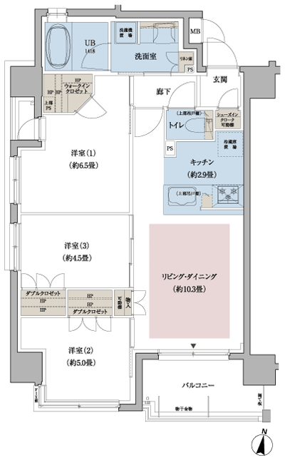 Floor: 3LDK + SC + WIC, the occupied area: 65 sq m, Price: TBD