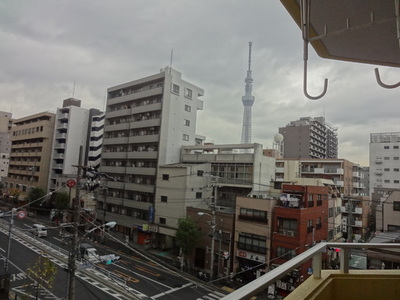 View. Sky tree is visible from the room. 