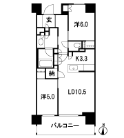 Floor: 2LDK + N + 2WIC, the area occupied: 61.3 sq m, Price: TBD
