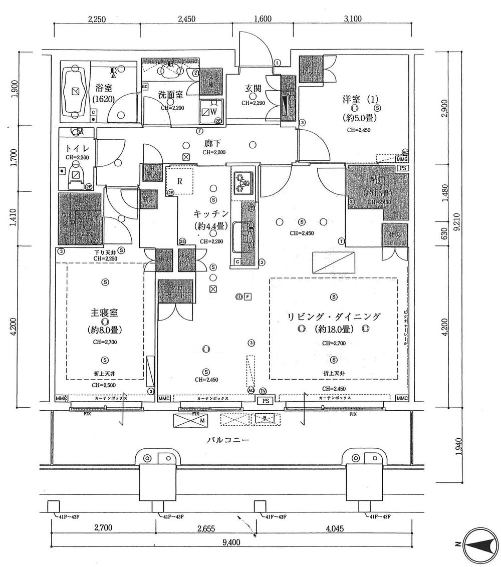 Floor plan. 2LDK, Price 78 million yen, Occupied area 85.77 sq m , 18 Pledge of room facing the balcony area 18.23 sq m veranda ・ Wide living! !