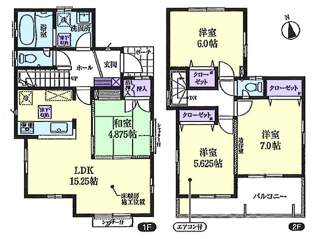 Floor plan. 31,800,000 yen, 4LDK, Land area 108.75 sq m , Building area 91.91 sq m