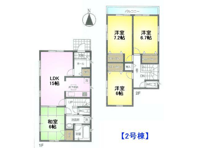Floor plan. 31,800,000 yen, 4LDK, Land area 100.1 sq m , Building area 96.39 sq m
