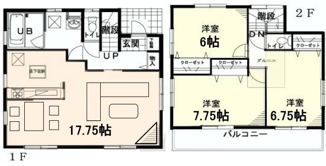 Floor plan. 36,300,000 yen, 3LDK, Land area 112.78 sq m , It is recommended the building area 88.59 sq m wide for those who are priority.