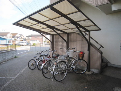 Other common areas. On-site bicycle parking lot