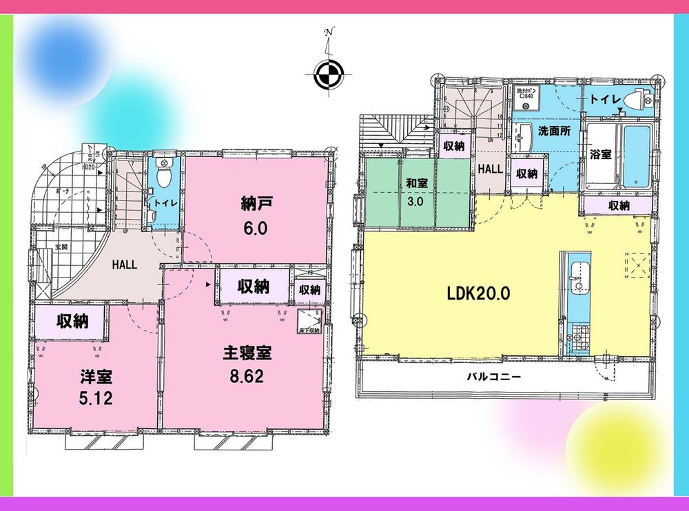 Floor plan. 29,800,000 yen, 3LDK + S (storeroom), Land area 115.9 sq m , Building area 92.54 sq m