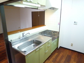 Kitchen. Two-burner gas stove installation Allowed