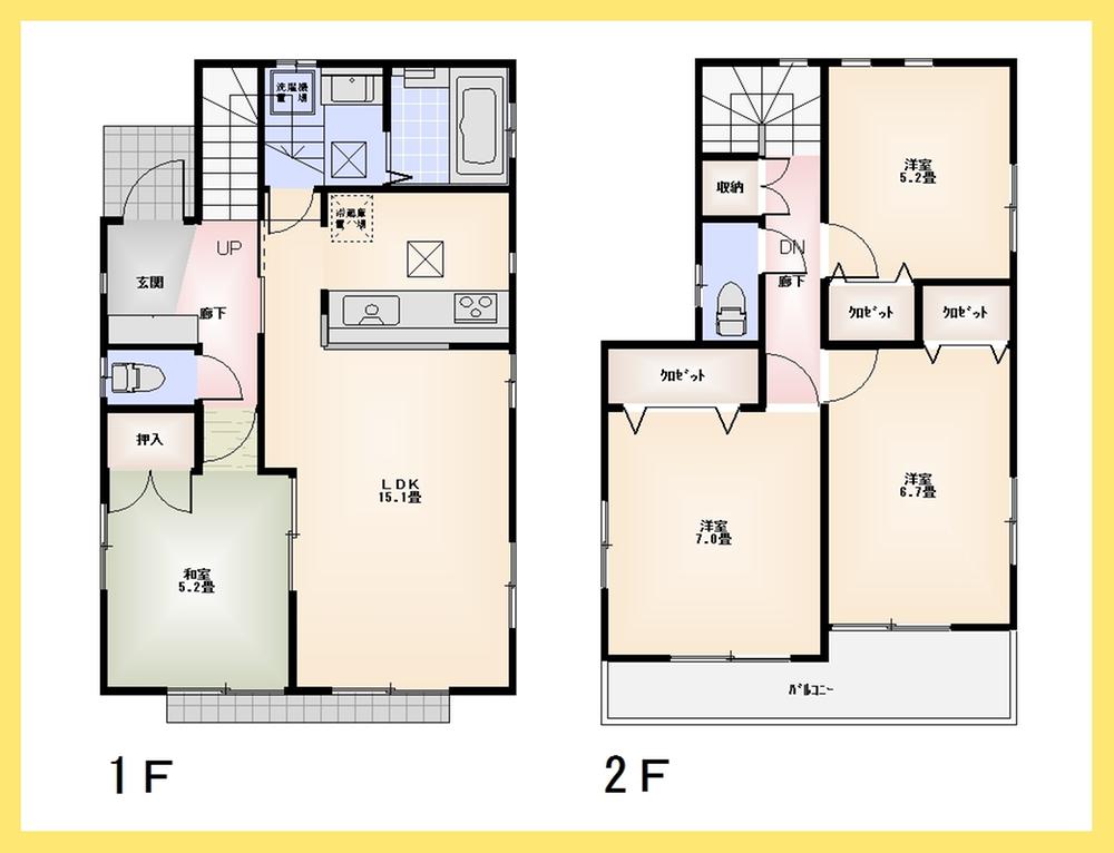 Floor plan. (13 Building), Price 33 million yen, 4LDK, Land area 108.75 sq m , Building area 95.02 sq m