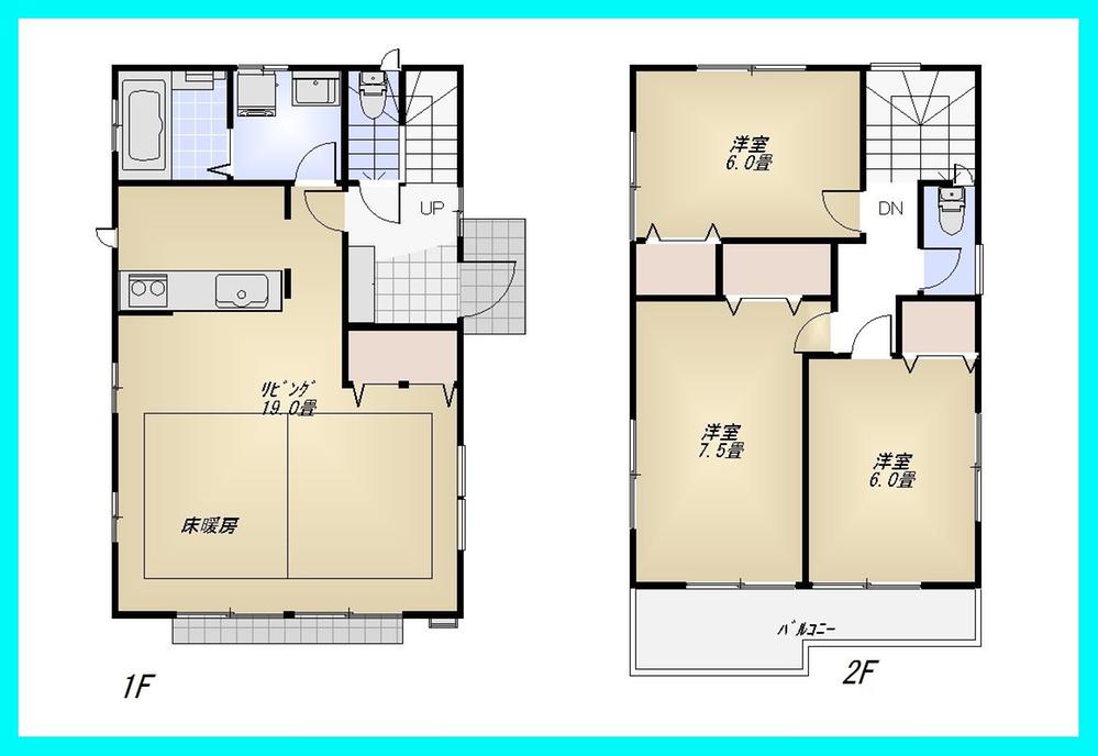 Floor plan. (9 Building), Price 32,800,000 yen, 3LDK, Land area 108.75 sq m , Building area 91.91 sq m