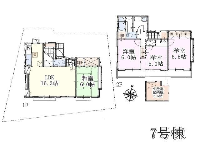 Floor plan. (7), Price 41,800,000 yen, 4LDK, Land area 115.06 sq m , Building area 91.26 sq m