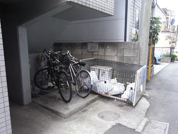 Other common areas. Bicycles and trash storage