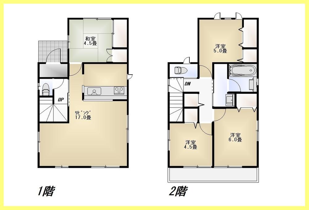 Floor plan. 30,800,000 yen, 3LDK, Land area 100.11 sq m , Building area 87.48 sq m