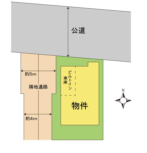 Compartment figure. 28,400,000 yen, 2LDK + S (storeroom), Land area 78.2 sq m , Good day per building area 79.69 sq m adjacent land passage
