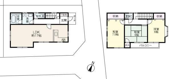 Floor plan. 25,500,000 yen, 3LDK, Land area 100 sq m , Building area 89.42 sq m Zenshitsuminami direction Easy-to-use floor plan