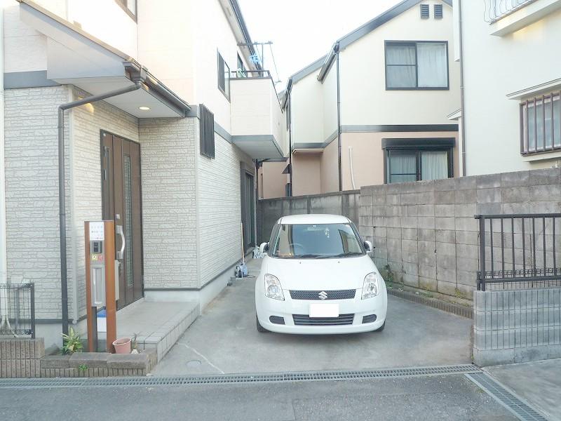 Parking lot. Spacious car space