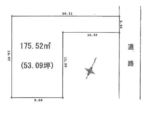 Compartment figure. Land price 34,500,000 yen, Land area 175.52 sq m compartment view