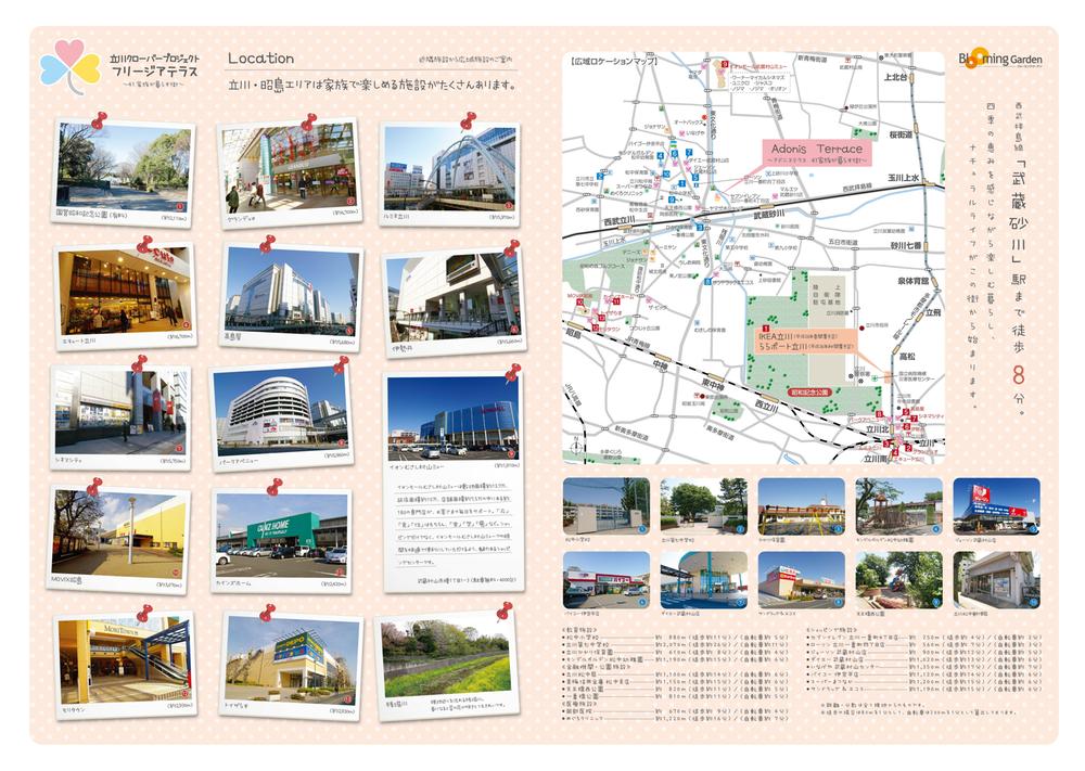 Local guide map. Local guide map and surrounding facilities