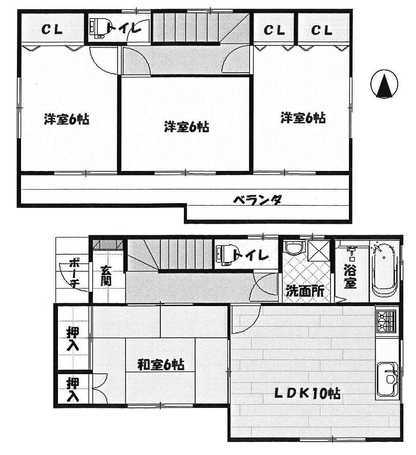 Floor plan. 28.8 million yen, 4LDK, Land area 119.77 sq m , Building area 85.45 sq m