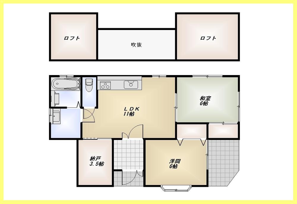 Floor plan. 32,800,000 yen, 2LDK + S (storeroom), Land area 118.56 sq m , Building area 74.52 sq m