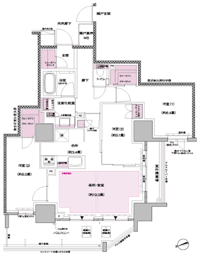 Floor: 3LDK + 2WIC + SIC, the occupied area: 75.41 sq m, Price: TBD