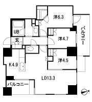 Floor: 3LDK + WIC, the occupied area: 73.01 sq m, Price: TBD