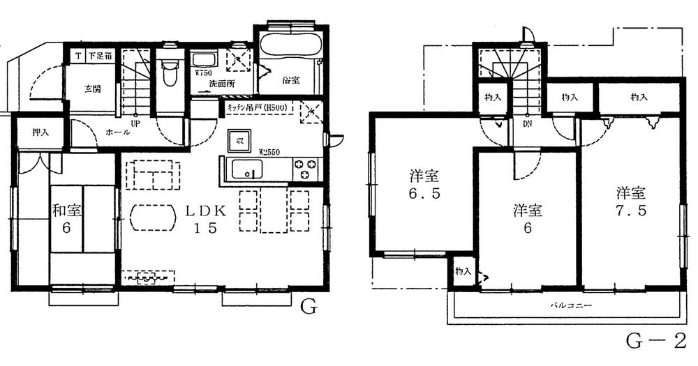 Floor plan. (G Building), Price 30.5 million yen, 4LDK, Land area 115.83 sq m , Building area 92.53 sq m