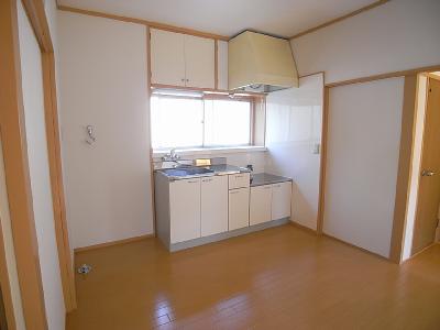 Kitchen. Bright kitchen there is a window