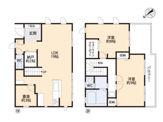Floor plan. 35,800,000 yen, 2LDK, Land area 165.32 sq m , Building area 101.25 sq m floor plan