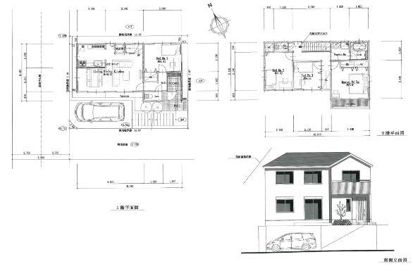 Building plan example (floor plan). Building plan example: Building price 17,430,000 yen, Building area 96.05 sq m