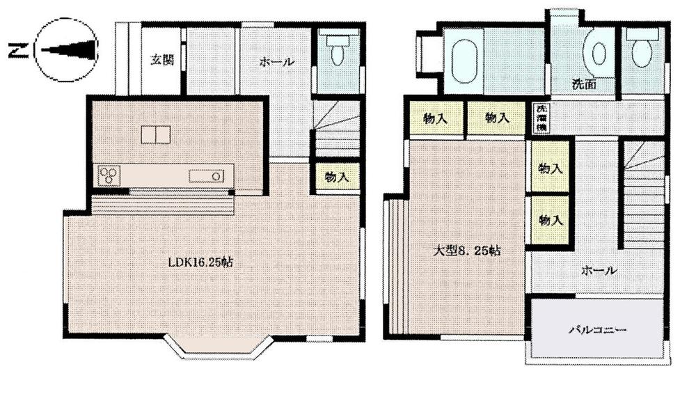 Floor plan. 35,800,000 yen, 1LDK, Land area 99.96 sq m , Building area 74.52 sq m floor plan