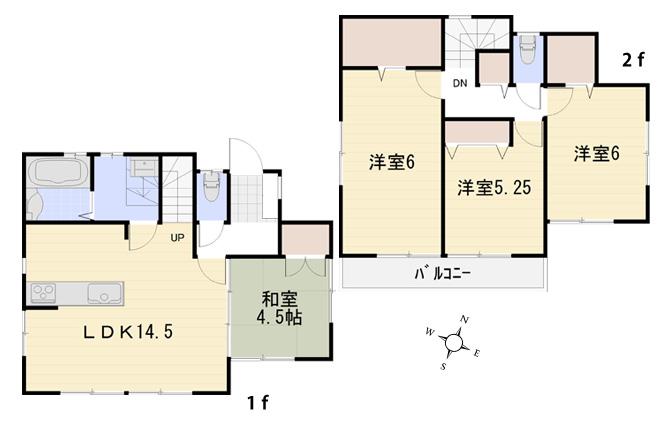 Compartment figure. Land price 26.2 million yen, Land area 118.06 sq m