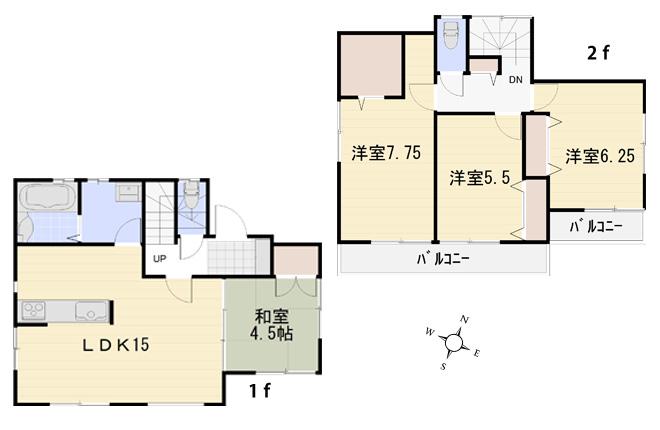 Compartment figure. Land price 24,200,000 yen, Land area 118.03 sq m