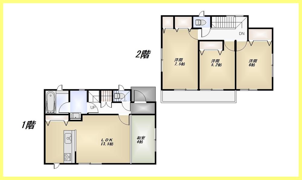 Floor plan. 29,800,000 yen, 4LDK, Land area 101.21 sq m , Building area 83.83 sq m
